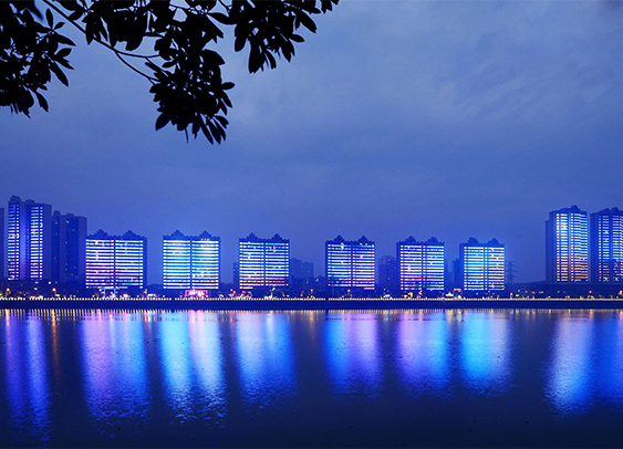 攸縣小區(qū)夜景