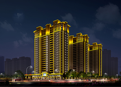 美麗家園小區(qū)亮化