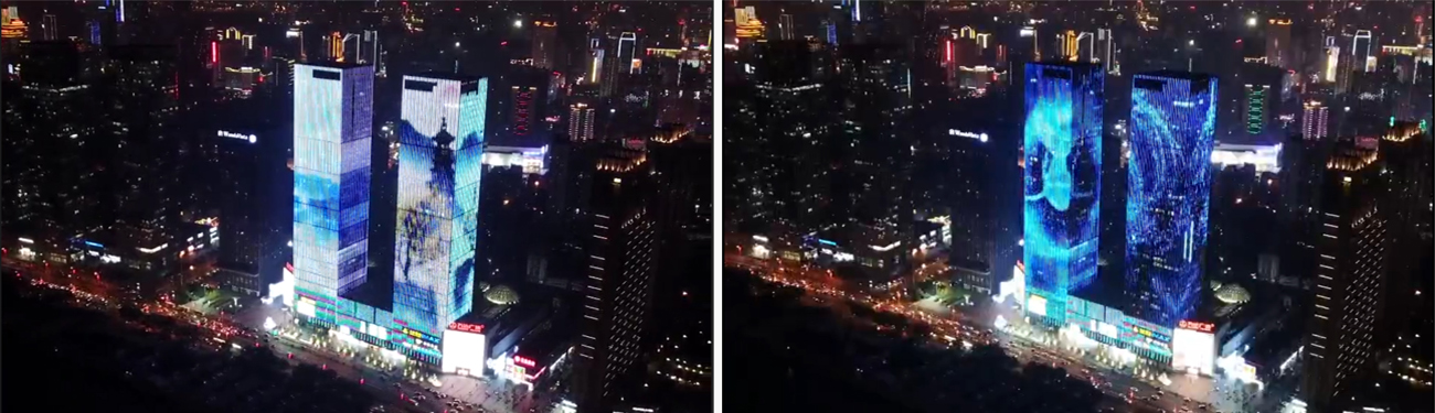 萬達(dá)廣場外墻亮化