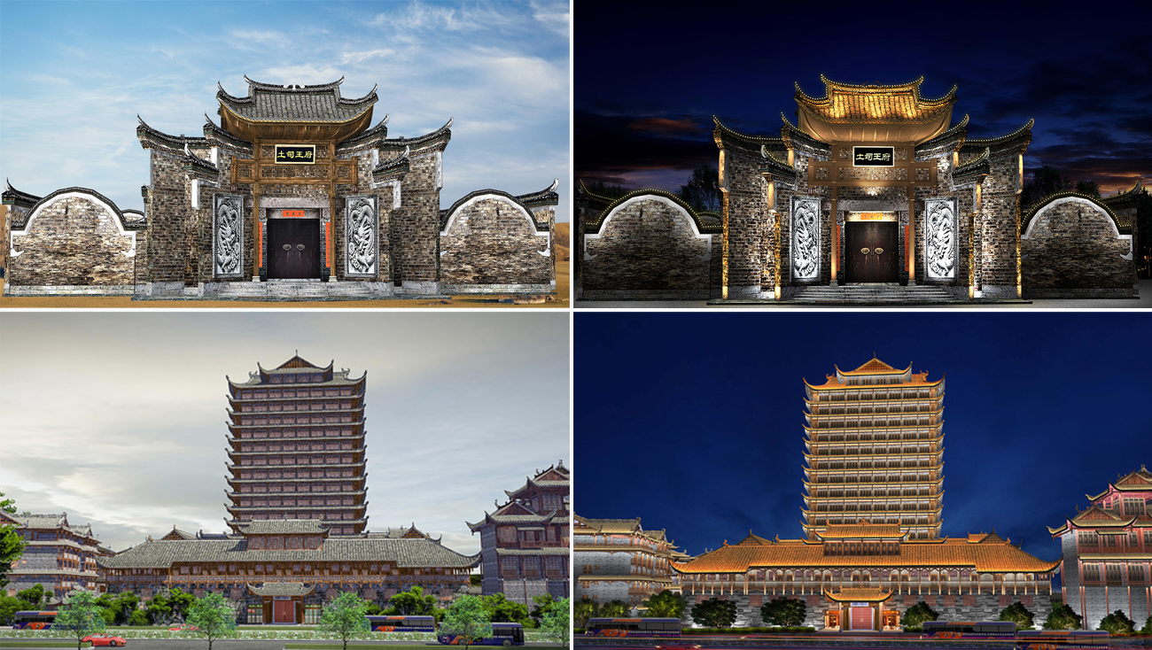 古城景區(qū)亮化